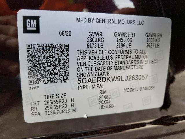 2020 BUICK ENCLAVE AV - 5GAERDKW9LJ263057