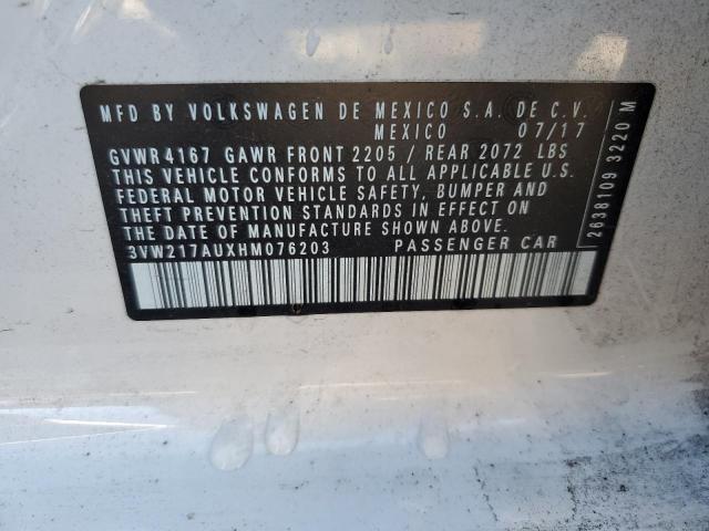 2017 VOLKSWAGEN GOLF S - 3VW217AUXHM076203