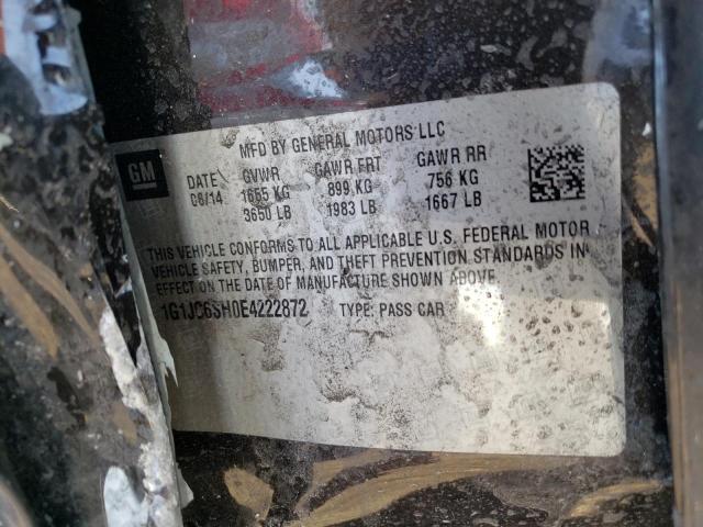 1G1JC6SH0E4222872 Chevrolet SONIC LT