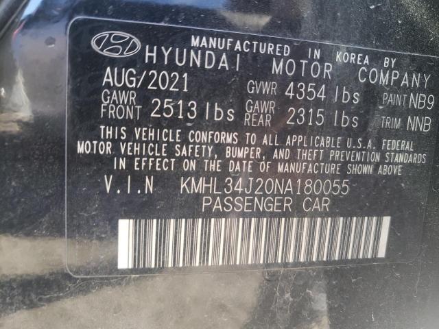 2022 HYUNDAI SONATA LIM - KMHL34J20NA180055
