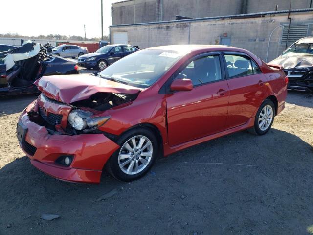 Salvage cars for sale from Copart Fredericksburg, VA: 2009 Toyota Corolla BA