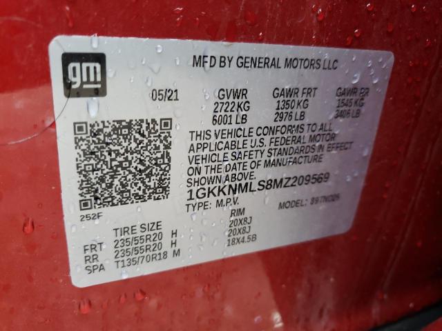 2021 GMC ACADIA SLT - 1GKKNMLS8MZ209569