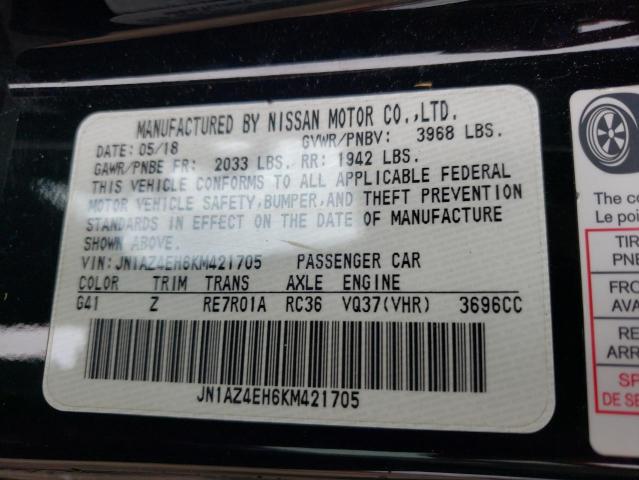2019 NISSAN 370Z NISMO JN1AZ4EH6KM421705