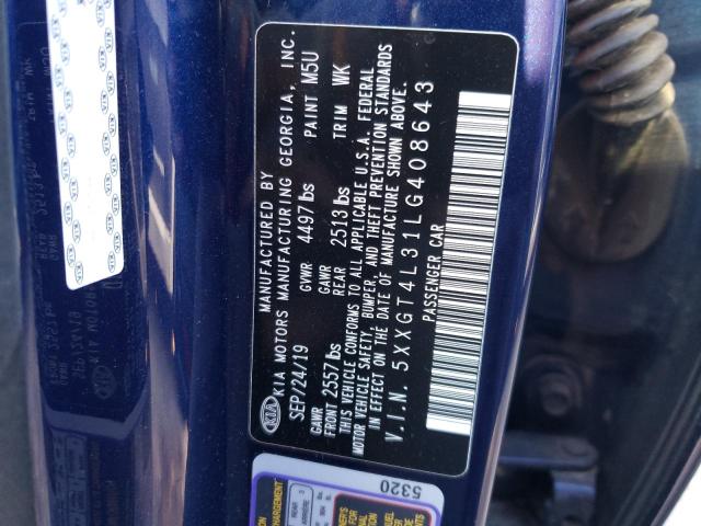 5XXGT4L31LG408643 KIA Optima Lx