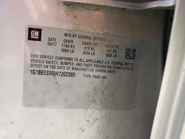 2017 CHEVROLET CRUZE LT - 1G1BE5SM8H7262383