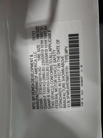 2022 HONDA ODYSSEY EL - 5FNRL6H97NB016791
