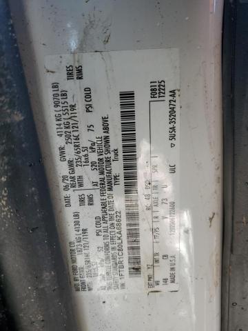 2020 FORD TRANSIT T- - 1FTBR1C80LKA68622