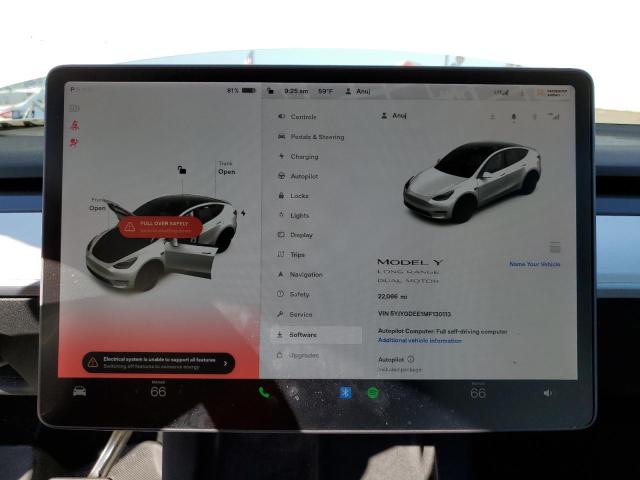 5YJYGDEE1MF130113 Tesla Model Y
