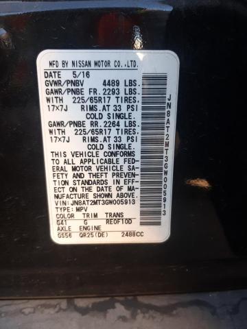 JN8AT2MT3GW005913 Nissan ROGUE S