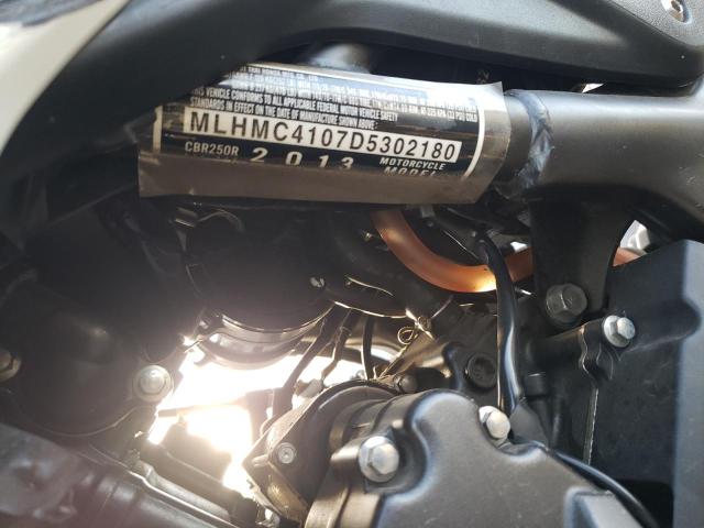 2013 HONDA CBR250 R MLHMC4107D5302180
