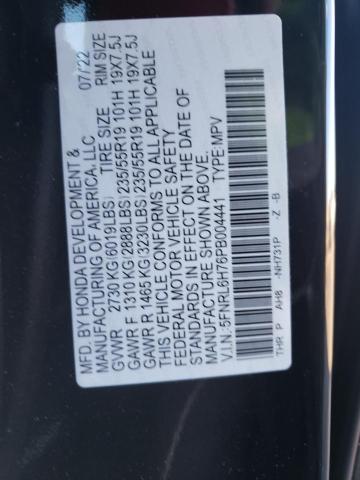 2023 HONDA ODYSSEY SP 5FNRL6H76PB004441