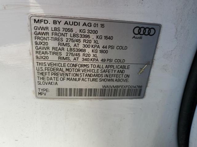 2015 AUDI Q7 TDI PRE WA1VMBFEXFD014766