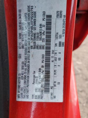 2015 FORD FIESTA SE - 3FADP4BJXFM222793