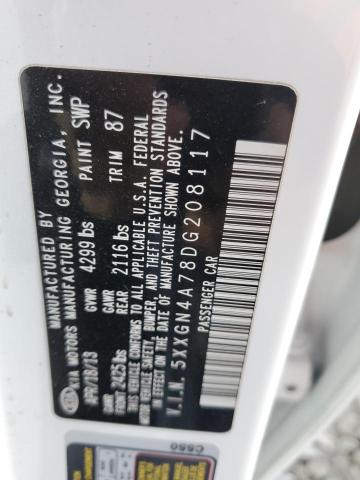 5XXGN4A78DG208117 KIA OPTIMA EX