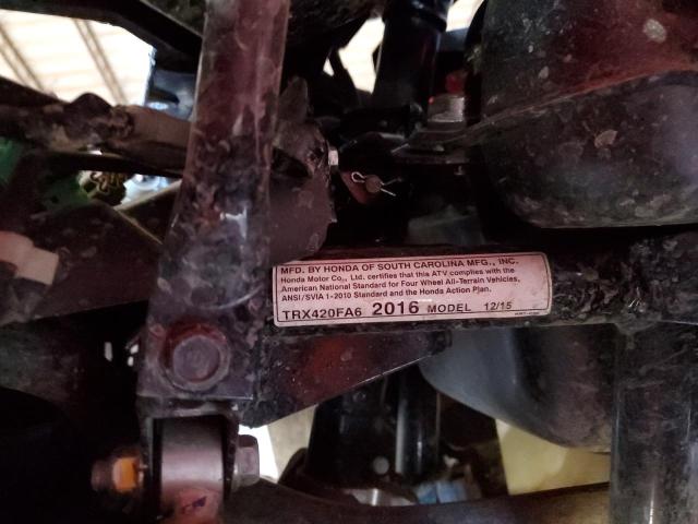 2016 HONDA TRX420 FA 1HFTE4714G4101832