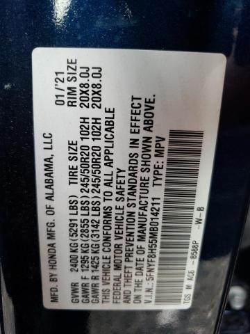2021 HONDA PASSPORT E - 5FNYF8H55MB014211