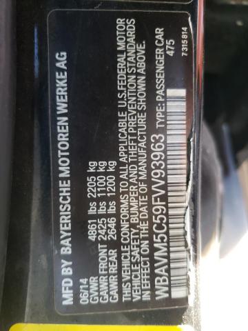 2015 BMW X1 XDRIVE3 WBAVM5C59FVV93963