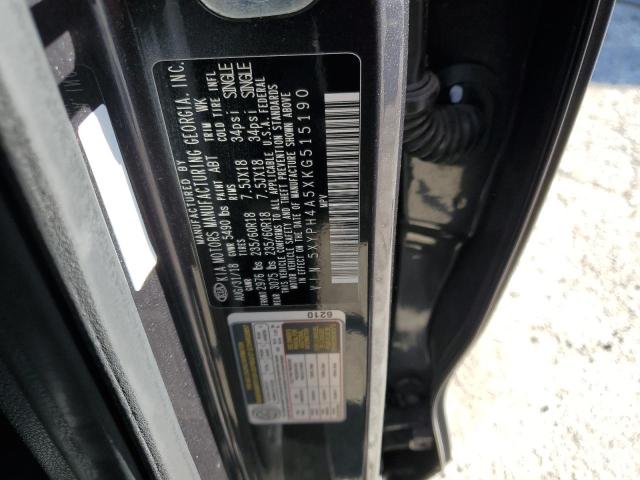5XYPH4A5XKG515190 KIA SORENTO EX