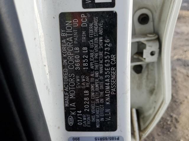 KNADM4A35E6357326 KIA RIO LX