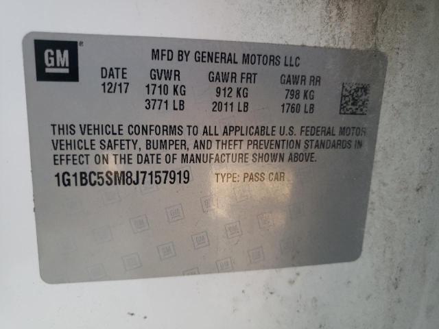 2018 CHEVROLET CRUZE LS - 1G1BC5SM8J7157919