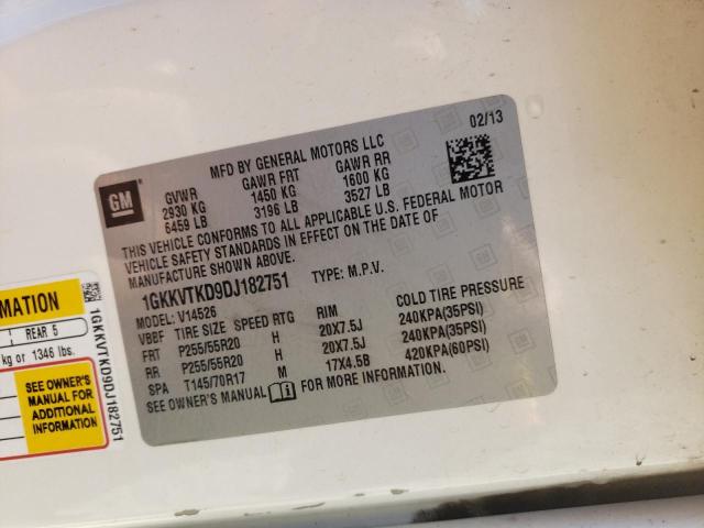 1GKKVTKD9DJ182751 GMC ACADIA DEN