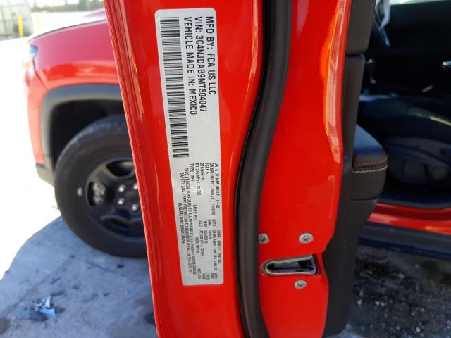 3C4NJDAB9MT504047 Jeep Compass Sport