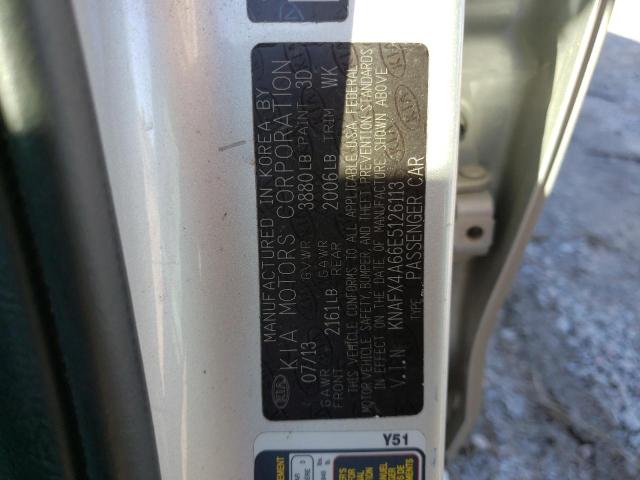 KNAFX4A66E5126113 KIA FORTE LX