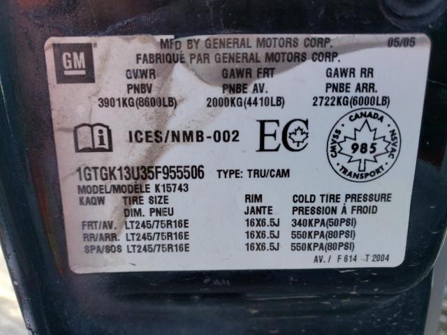 1GTGK13U35F955506 GMC Sierra K1500 Heavy Duty
