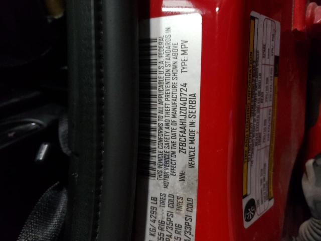 ZFBCFAAH1JZ040724 Fiat 500