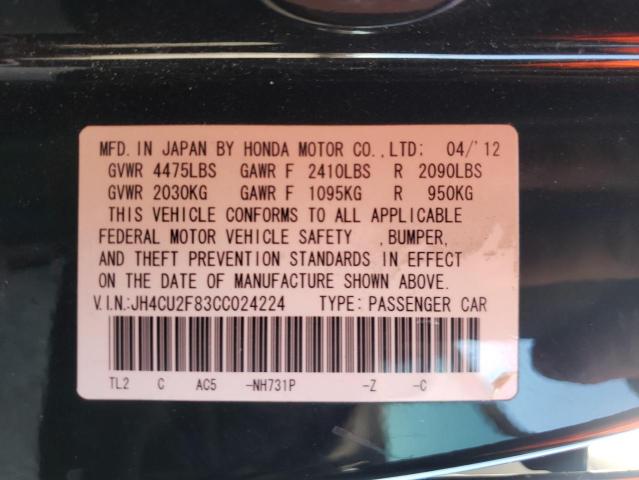 JH4CU2F83CC024224 Acura Tsx Se