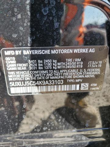 2019 BMW X4 M40I - 5UXUJ5C54K9A33103