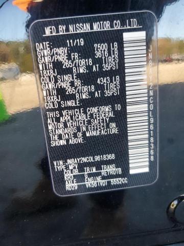 JN8AY2NC0L9618368 Nissan ARMADA SV