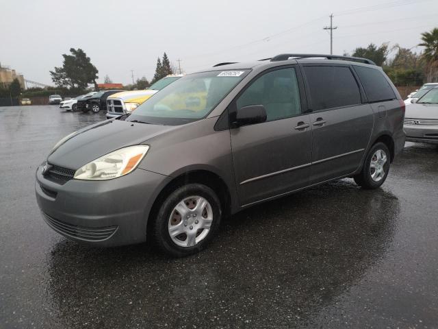 Salvage cars for sale from Copart San Martin, CA: 2005 Toyota Sienna CE