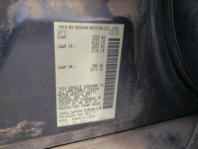 2015 NISSAN ALTIMA 2.5 - 1N4AL3AP3FN390618