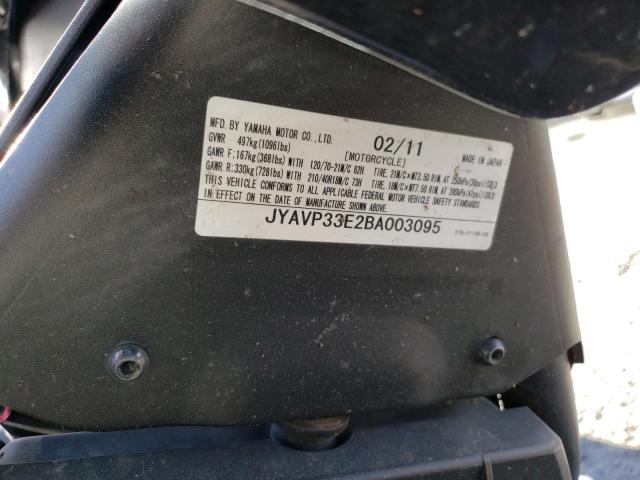 2011 YAMAHA XVS1300 CU JYAVP33E2BA003095