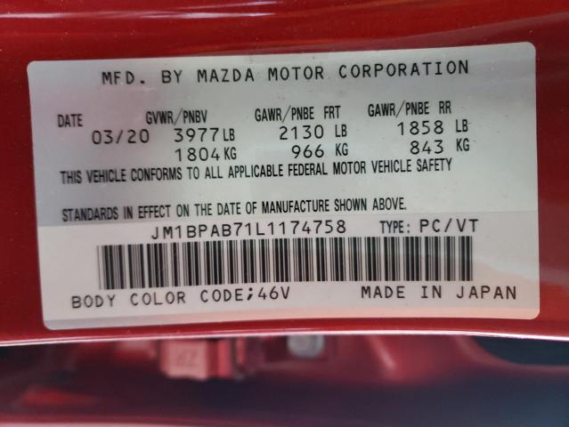 2020 MAZDA 3 - JM1BPAB71L1174758