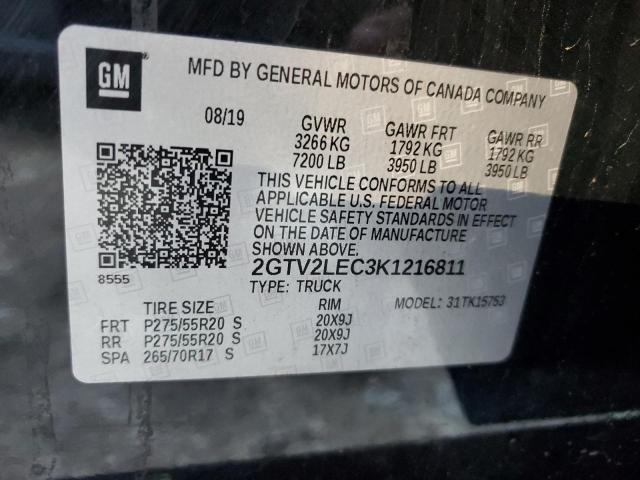 2GTV2LEC3K1216811 GMC Sierra Limited K1500