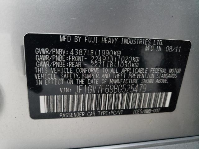 JF1GV7F69BG525479 Subaru Impreza Wrx
