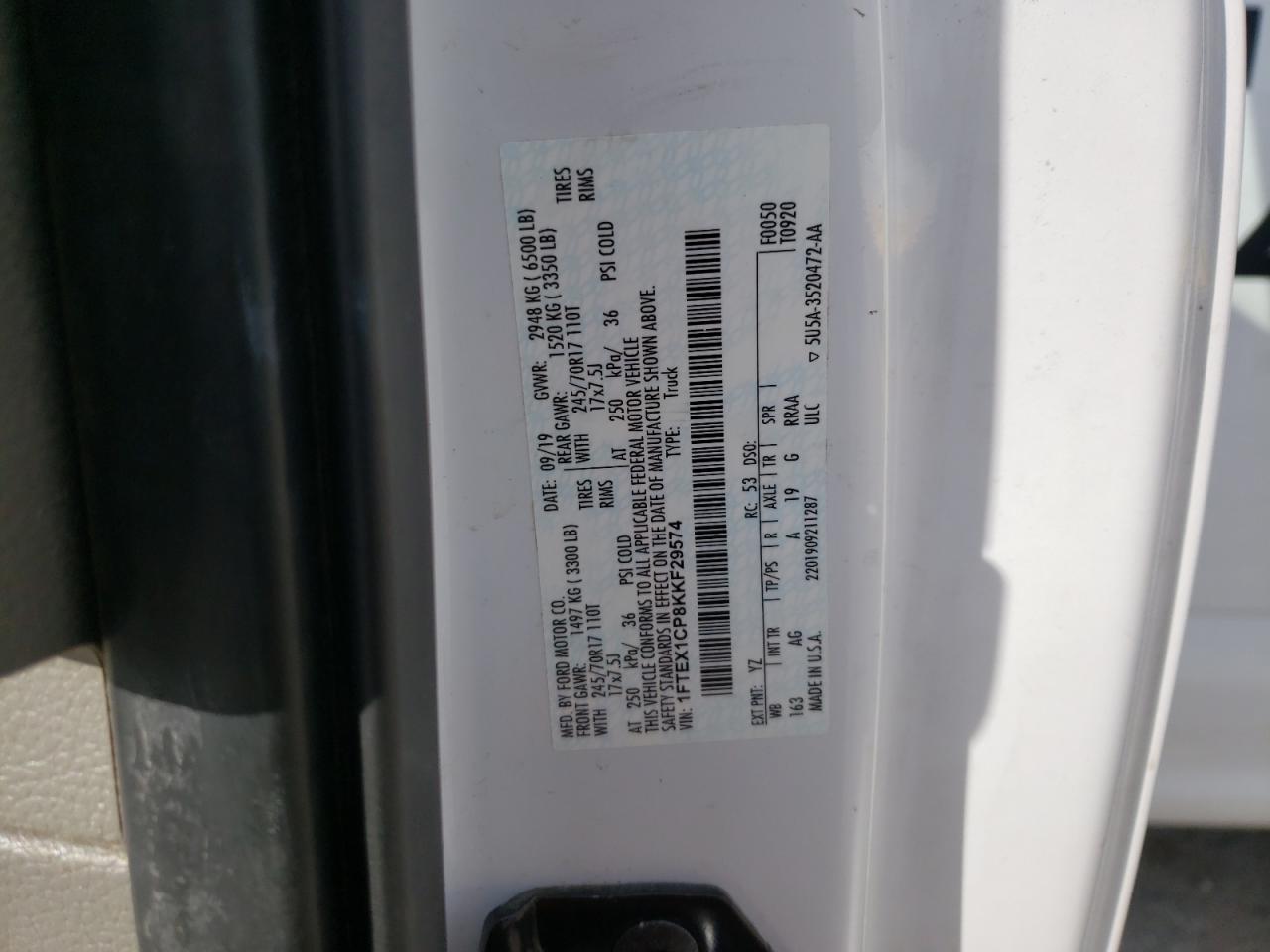 1FTEX1CP8KKF29574 FORD F-150 2019