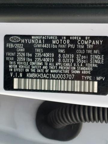 2022 HYUNDAI KONA N BAS KM8KH3AC1NU003707