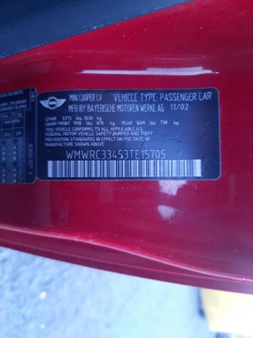 WMWRC33453TE15705 Mini Cooper