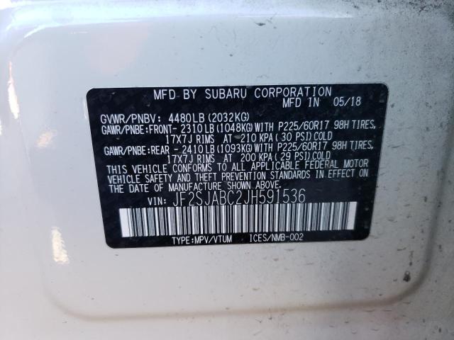 JF2SJABC2JH591536 Subaru Forester 2.5i