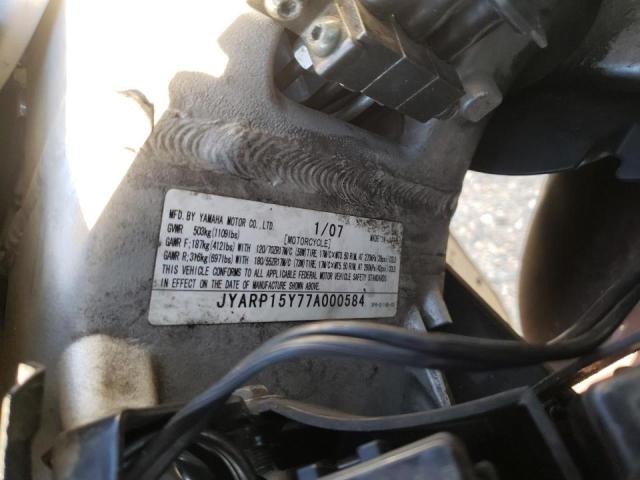2007 YAMAHA FJR1300 JYARP15Y77A000584