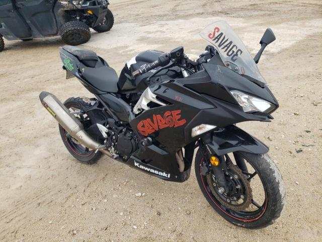 Salvage motorcycles for sale at San Antonio, TX auction: 2019 Kawasaki EX400