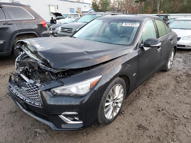 Salvage cars for sale from Copart Lyman, ME: 2020 Infiniti Q50 Pure