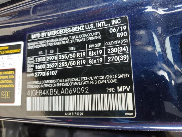 2020 MERCEDES-BENZ GLE 350 4M - 4JGFB4KB5LA069092