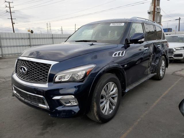 Salvage cars for sale from Copart Wilmington, CA: 2017 Infiniti QX80 Base