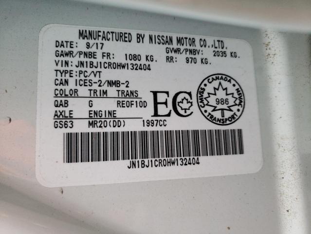 2017 NISSAN QASHQAI - JN1BJ1CR0HW132404