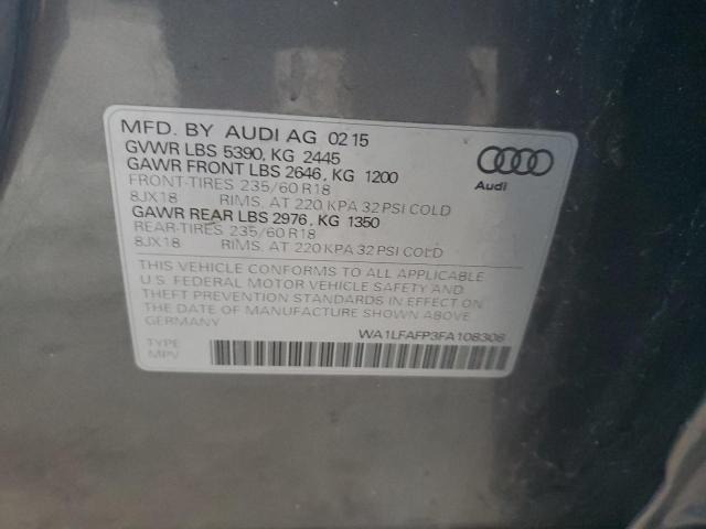 2015 AUDI Q5 PREMIUM - WA1LFAFP3FA108308