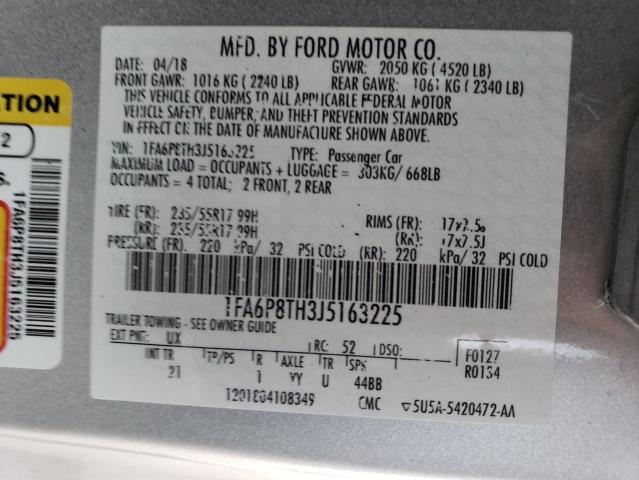 1FA6P8TH3J5163225 Ford MUSTANG